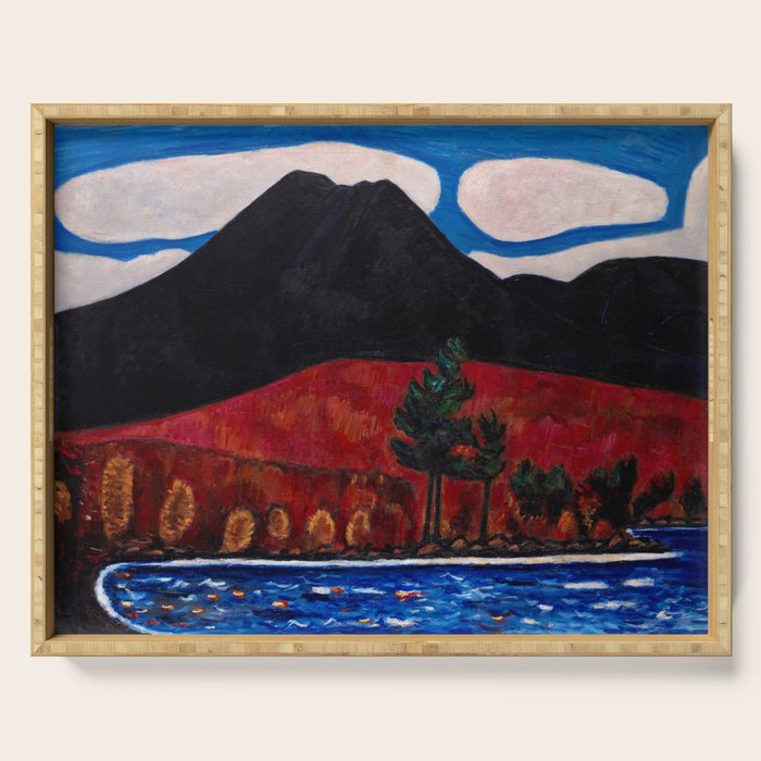 Mt. Katahdin, Autumn #2  by Marsden Hartley Serving Tray Gallery Image 1