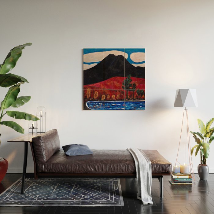 Mt. Katahdin, Autumn #2  by Marsden Hartley Wood Wall Art Gallery Image 2
