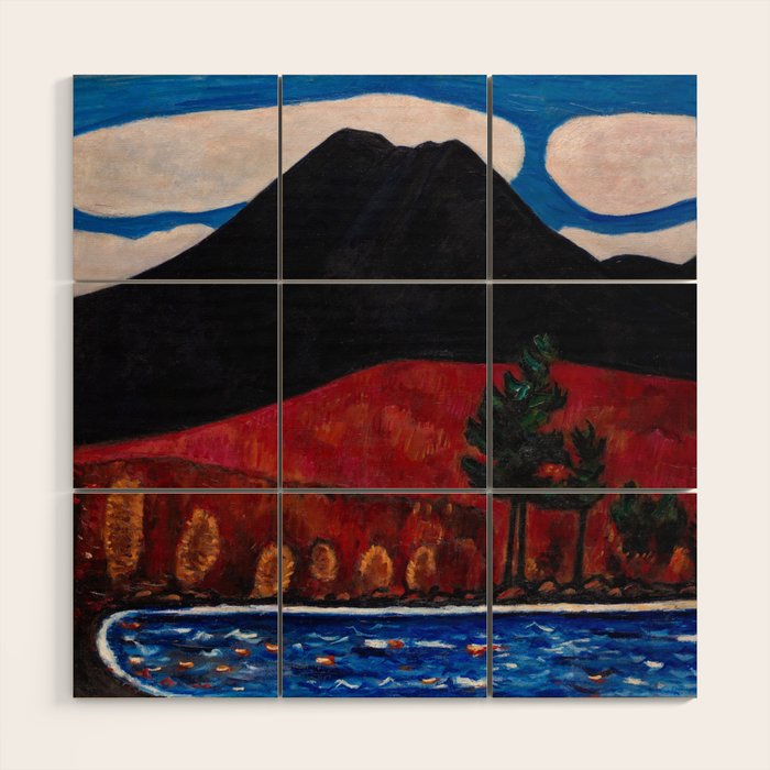 Mt. Katahdin, Autumn #2  by Marsden Hartley Wood Wall Art Gallery Image 1
