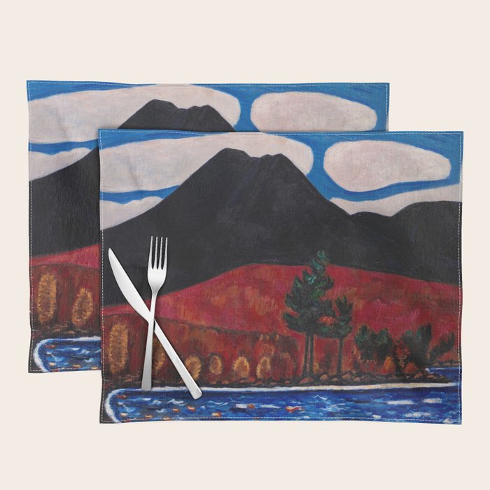 Mt. Katahdin, Autumn #2  by Marsden Hartley Placemat Gallery Image 1