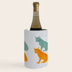 Twin Cats - Green and Orange Wine Chiller Gallery Image 3