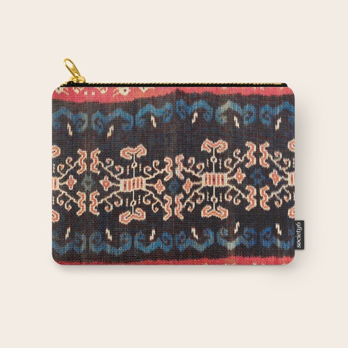 Sumba East Indonesian Ikat Print Carry All Pouch Gallery Image 1