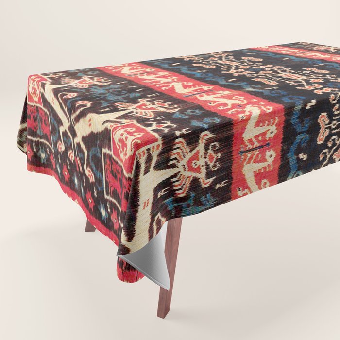 Sumba East Indonesian Ikat Print Tablecloth Gallery Image 1