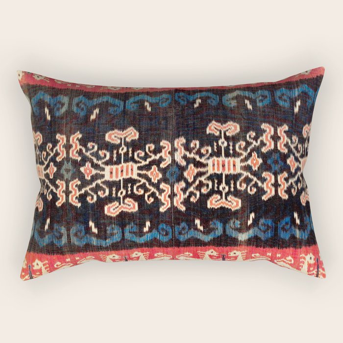 Sumba East Indonesian Ikat Print Rectangular Pillow Gallery Image 2
