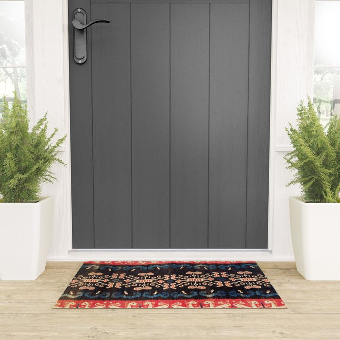 Sumba East Indonesian Ikat Print Welcome Mat Gallery Image 3