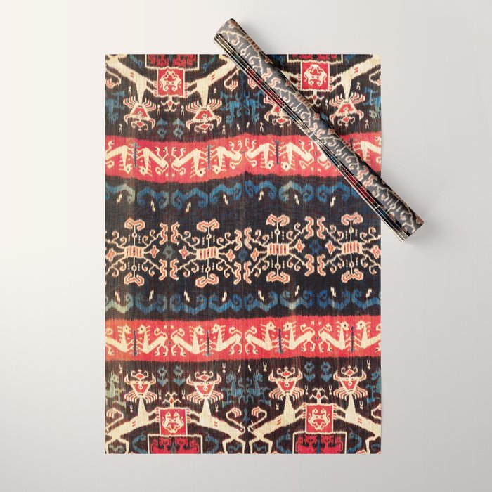 Sumba East Indonesian Ikat Print Wrapping Paper Gallery Image 1