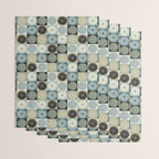 Retro Flowers Check Pattern VI Wrapping Paper Gallery Image 3