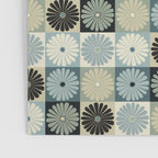 Retro Flowers Check Pattern VI Poster Gallery Image 3
