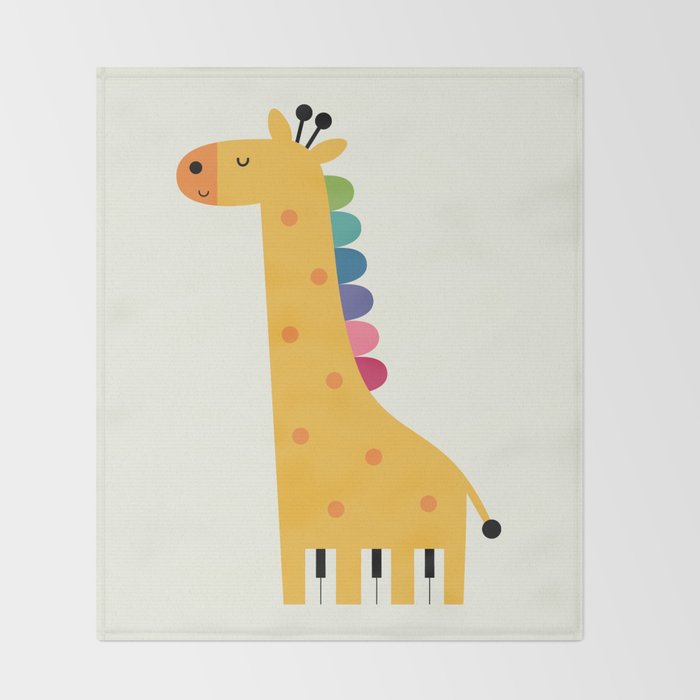 Giraffe Piano Throw Blanket Gallery Image 2