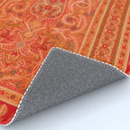 Vintage Iranian Rug Sunset Orange Rug Gallery Image 4