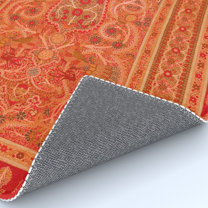 Vintage Iranian Rug Sunset Orange Rug Gallery Image 4