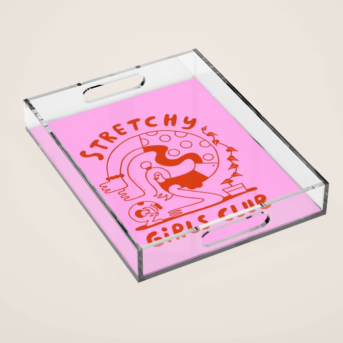 Stretchy Girls Club Acrylic Tray Gallery Image 1