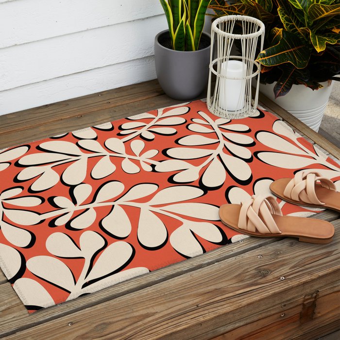 Ghost Forest - Red Outdoor Rug Gallery Image 2