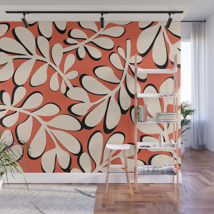 Ghost Forest - Red Wall Mural Gallery Image 1