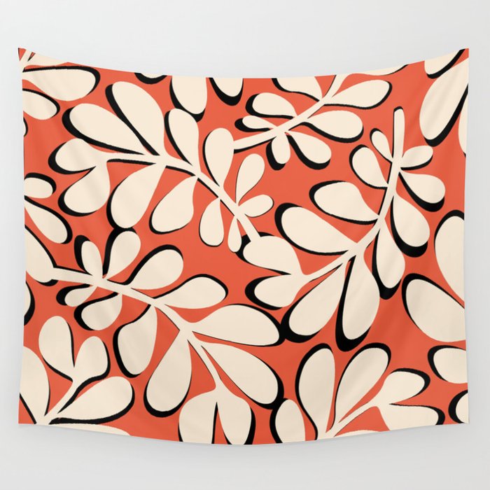 Ghost Forest - Red Wall Tapestry Gallery Image 1