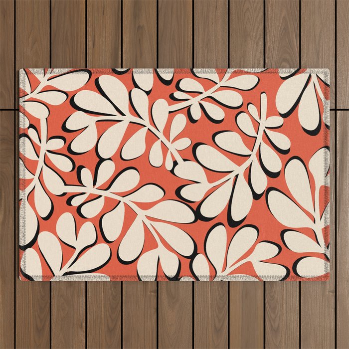 Ghost Forest - Red Outdoor Rug Gallery Image 1