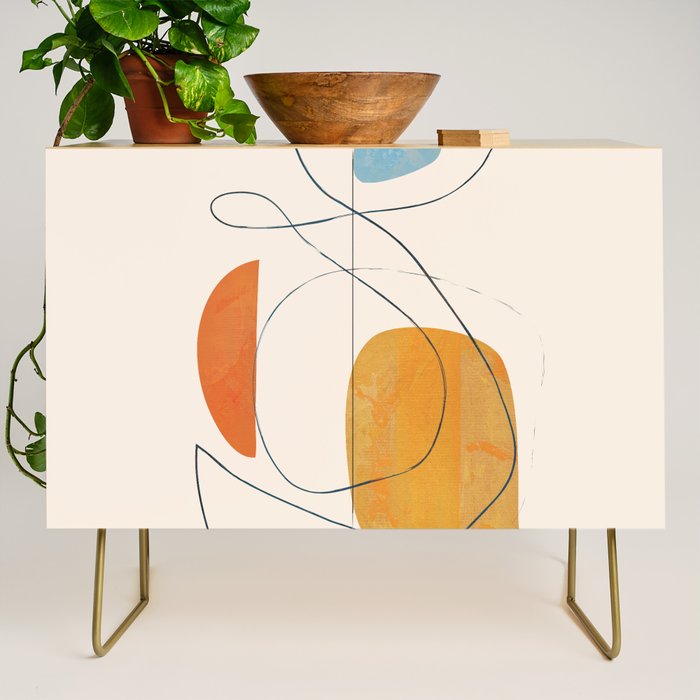Abstract Line Art III Credenza Gallery Image 1