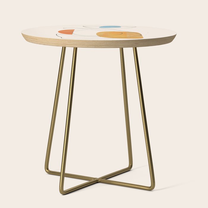 Abstract Line Art III Side Table Gallery Image 1