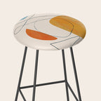 Abstract Line Art III Stool Gallery Image 2