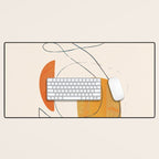 Abstract Line Art III Desk Mat Gallery Image 1