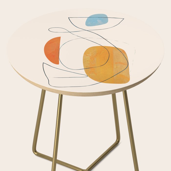Abstract Line Art III Side Table Gallery Image 2