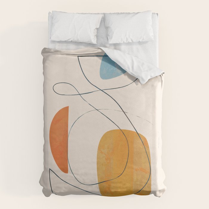 Abstract Line Art III Duvet Cover Gallery Image 6