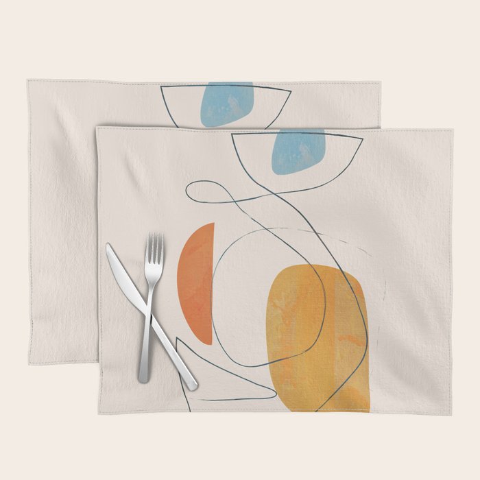 Abstract Line Art III Placemat Gallery Image 1