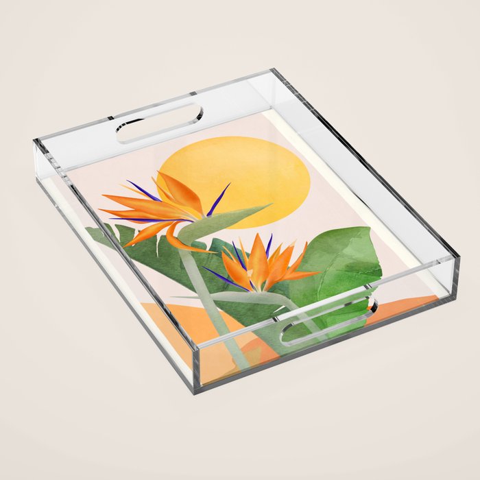 Bird of Paradise 3 Acrylic Tray Gallery Image 1