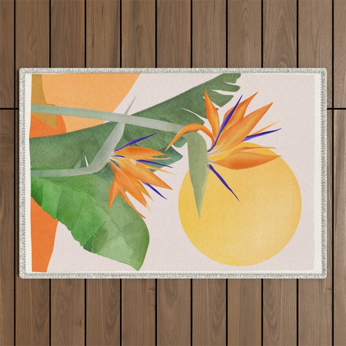 Bird of Paradise 3 Outdoor Rug Gallery Image 1