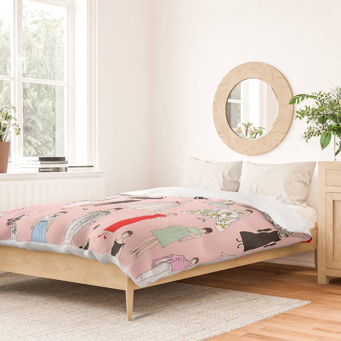 Think Pink Outfits Fashion Audrey Duvet Cover Gallery Image 2