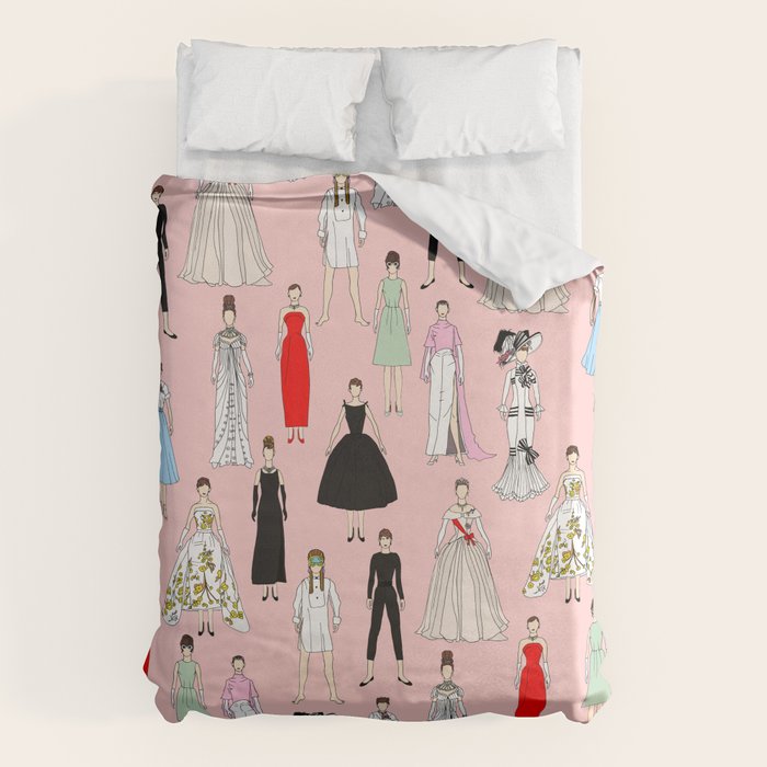 Think Pink Outfits Fashion Audrey Duvet Cover Gallery Image 6