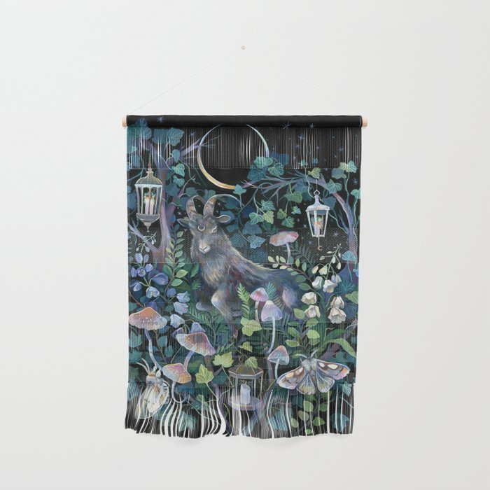 Black Goat Moon Garden Wall Hanging Gallery Image 1