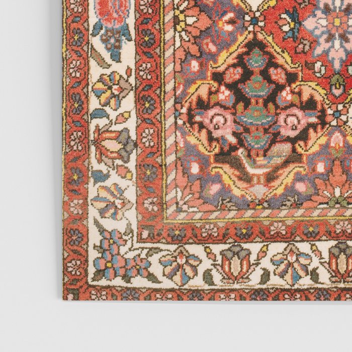 Bakhtiari Shalamzar Antique West Persian Rug Print Poster Gallery Image 3