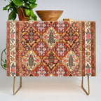 Bakhtiari Shalamzar Antique West Persian Rug Print Credenza Gallery Image 1