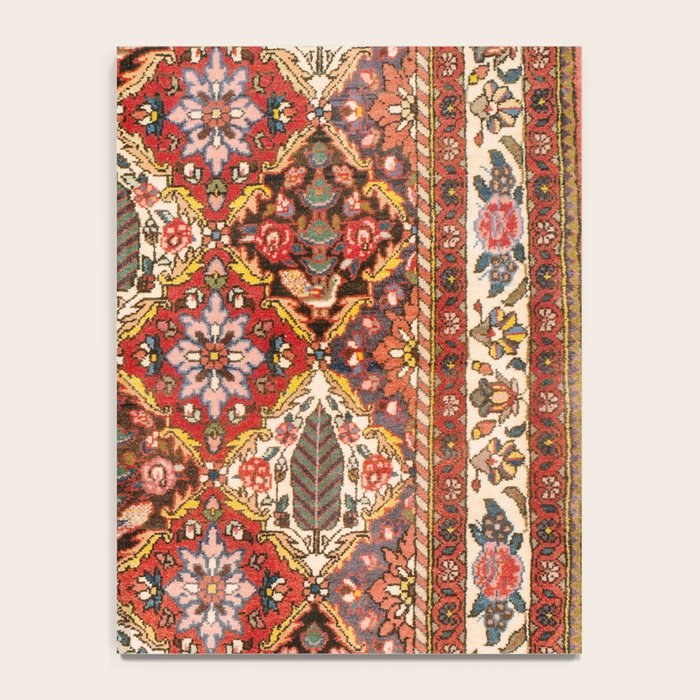 Bakhtiari Shalamzar Antique West Persian Rug Print Notebook Gallery Image 4