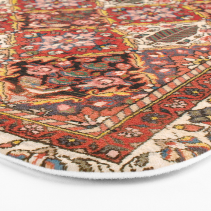 Bakhtiari Shalamzar Antique West Persian Rug Print Bath Mat Gallery Image 3
