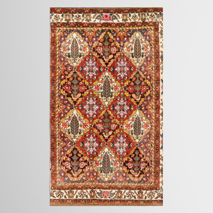 Bakhtiari Shalamzar Antique West Persian Rug Print Tablecloth Gallery Image 2