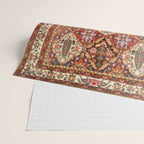 Bakhtiari Shalamzar Antique West Persian Rug Print Wrapping Paper Gallery Image 2