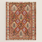 Bakhtiari Shalamzar Antique West Persian Rug Print Jigsaw Puzzle Gallery Image 1
