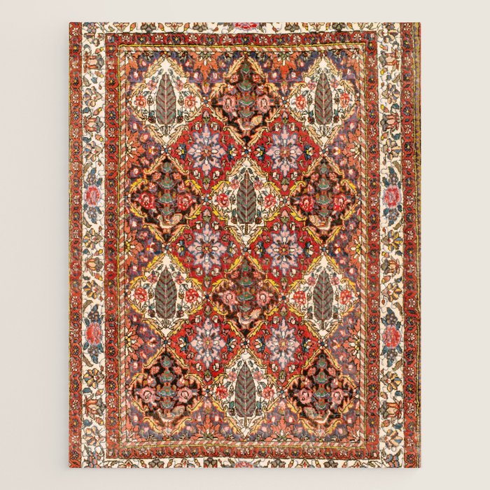 Bakhtiari Shalamzar Antique West Persian Rug Print Jigsaw Puzzle Gallery Image 1