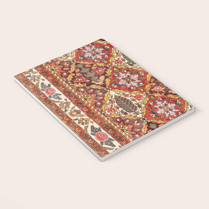 Bakhtiari Shalamzar Antique West Persian Rug Print Notebook Gallery Image 3