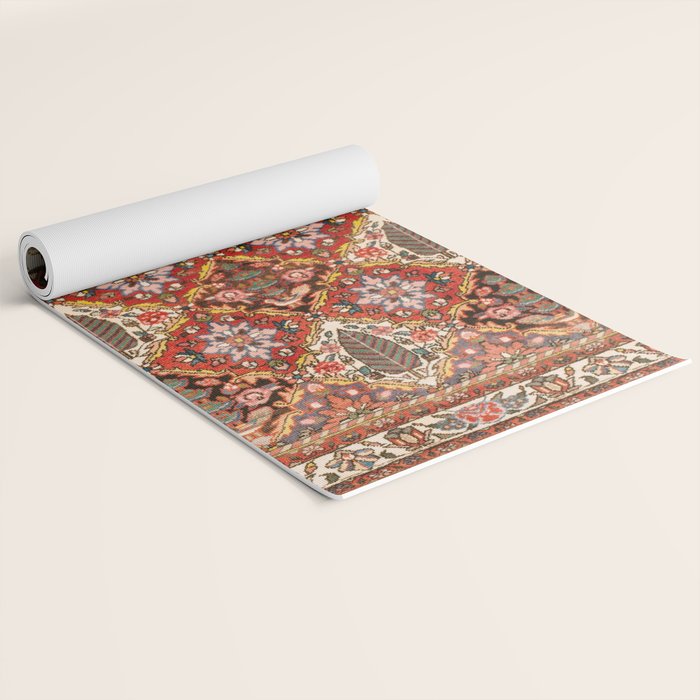 Bakhtiari Shalamzar Antique West Persian Rug Print Yoga Mat Gallery Image 2