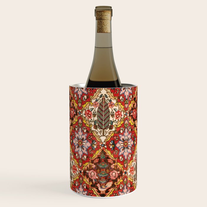 Bakhtiari Shalamzar Antique West Persian Rug Print Wine Chiller Gallery Image 1