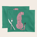 The Stare: Pink Cheetah Edition Placemat Gallery Image 1