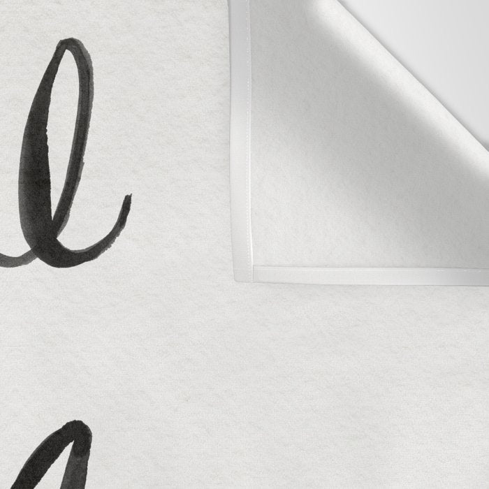 Whatever Will Be, Will Be (Black Ink) Wall Tapestry Gallery Image 3