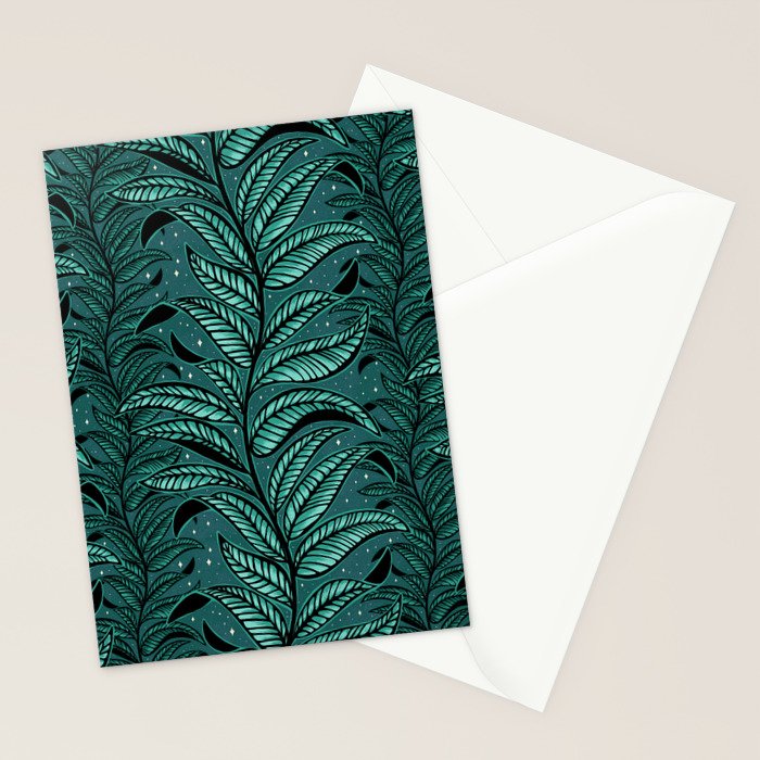 Magic Jungle Vine - green Stationery Card Gallery Image 2