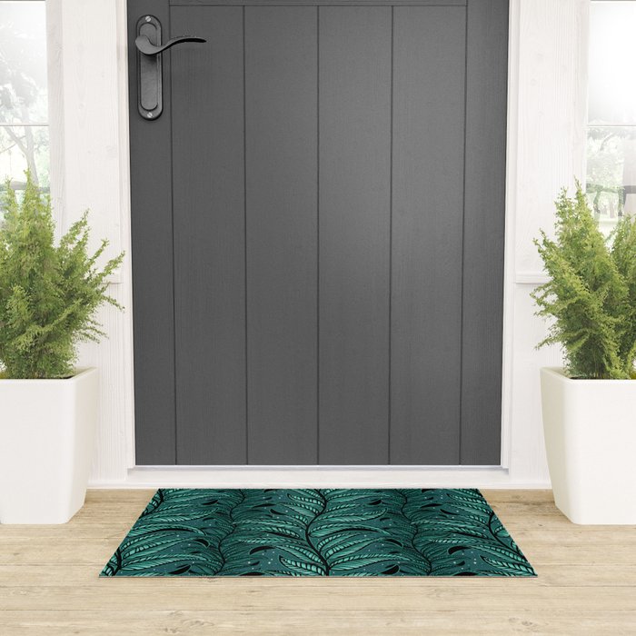Magic Jungle Vine - green Welcome Mat Gallery Image 3
