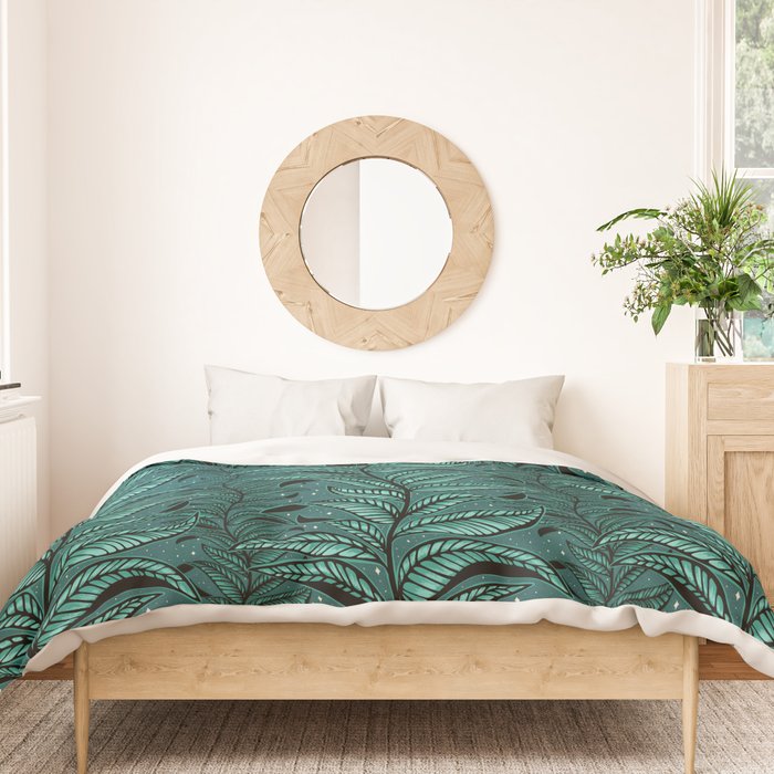 Magic Jungle Vine - green Duvet Cover Gallery Image 3