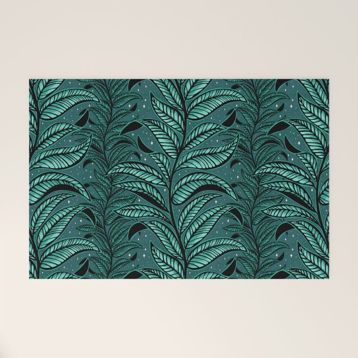 Magic Jungle Vine - green Welcome Mat Gallery Image 1