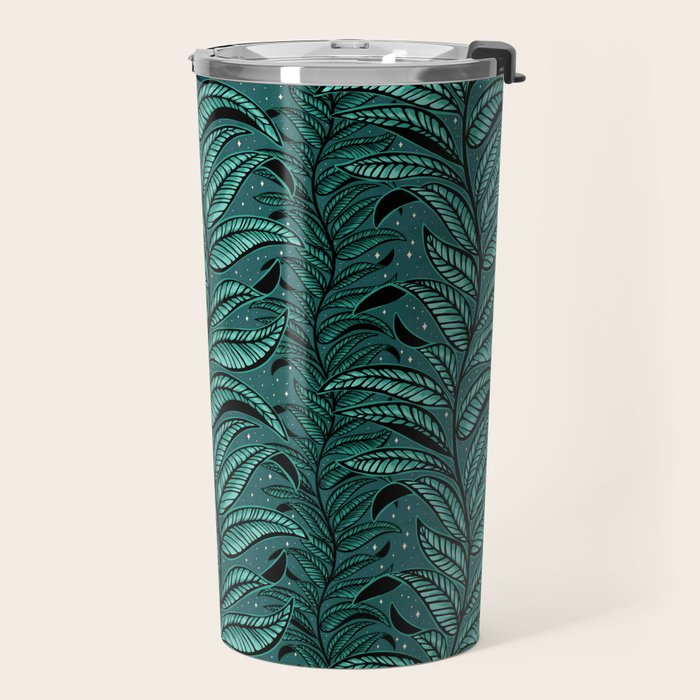 Magic Jungle Vine - green Travel Mug Gallery Image 2
